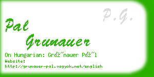 pal grunauer business card